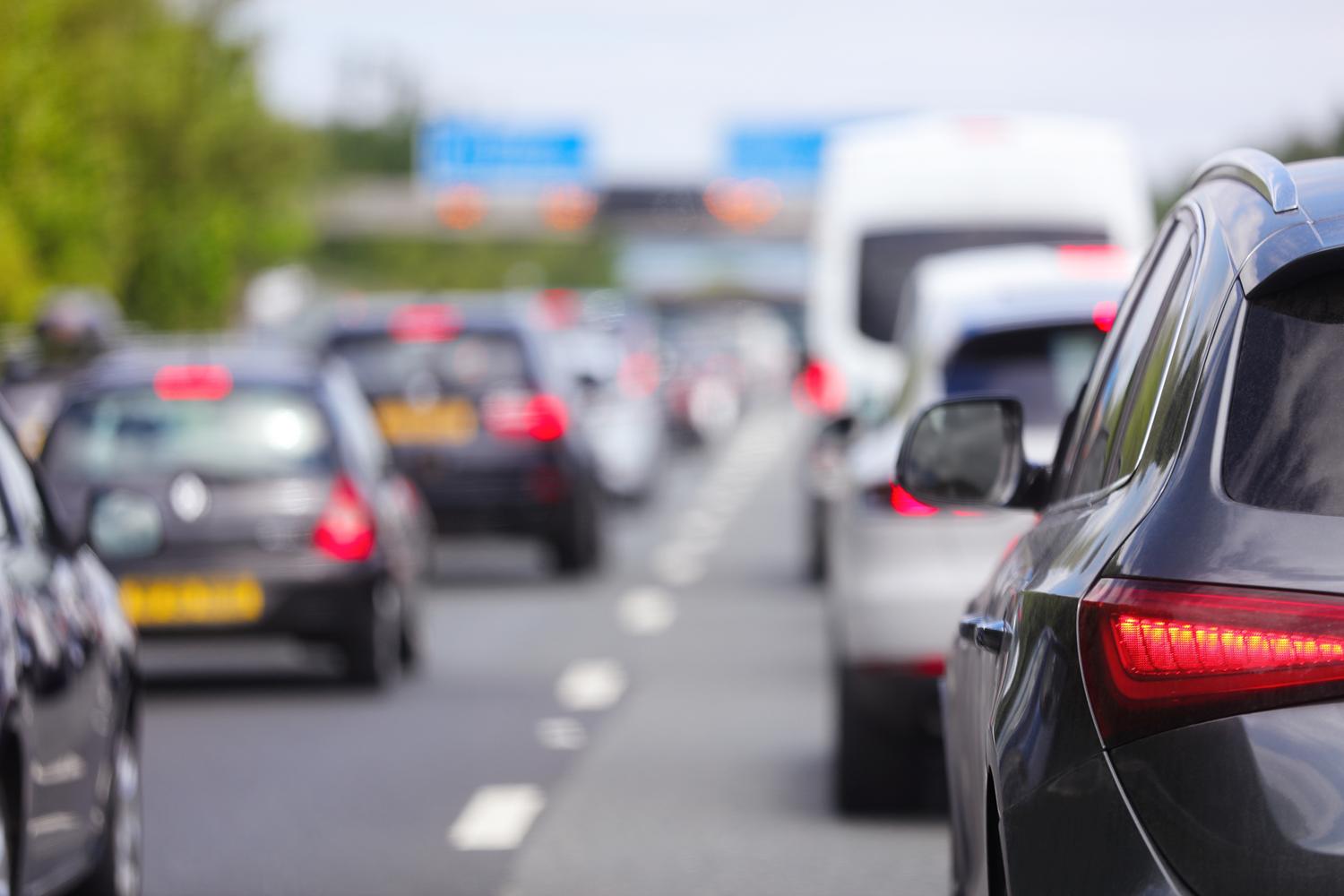 Line of Cars on the motorway